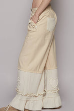Natural Vintage washed double gauze wide POL Pants
