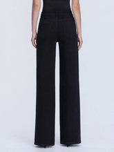 Black High Rise Rhinestone Embellished Wide Leg Flying Monkey Jeans