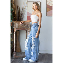 Denim Washed Distressed Sequince Oli+Hali Jeans