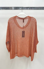Rust Lightweight Open Knit Venti Sweater
