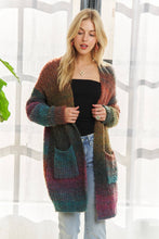 Rust Olive Multi Ombre Cardigan