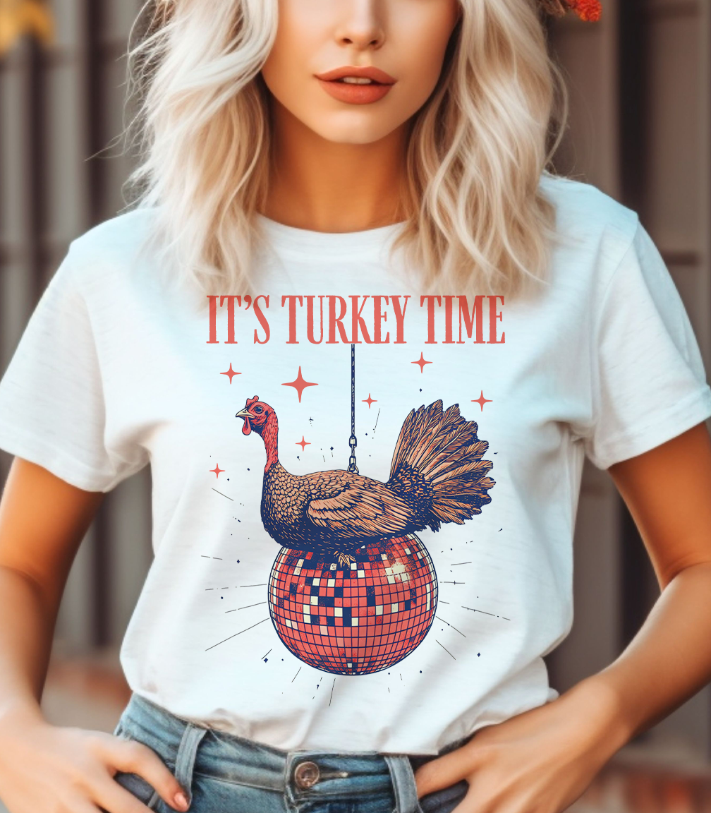 Natural It's Turkey Time Tee