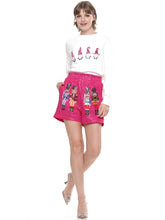Hot Pink Sequin Nutcracker Shorts
