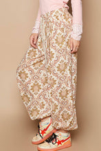 POL Cream Multi colored printed woven casual pants