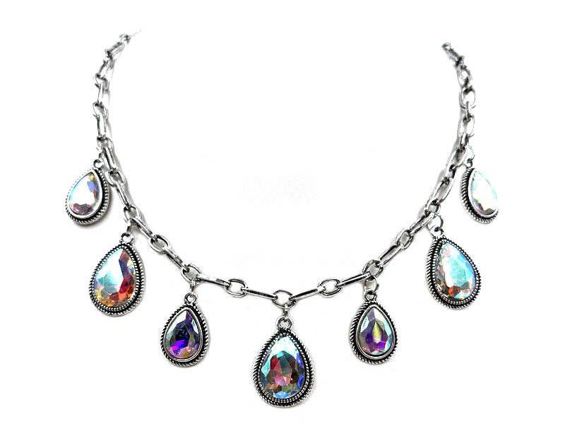 Western Teardrop Charm Necklace