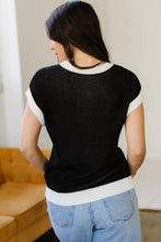Black Western Horseshoe Short Sleeve Sweater