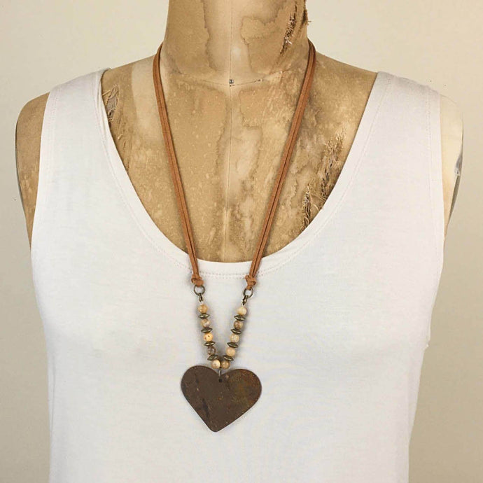 Sands Heart with Beads Necklace