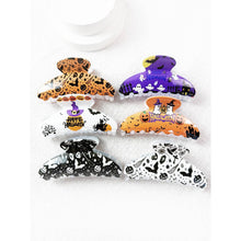 Halloween Oval Shape Hair Claw Clips: MIX COLOR / ONE(12)
