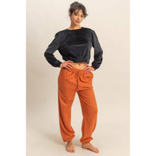 Baked Clay Reverse Seam High-Waisted HYFVE Jogger Pants