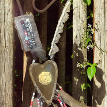 Wooden and Roses Aztec Rare Bird Necklace