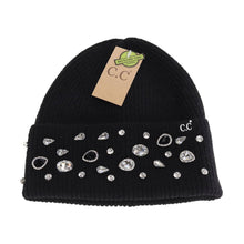 Black Rhinestone Charm Cuff C.C Beanie