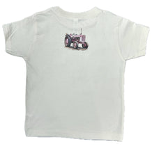 Kids Pink Tractor Rhinestone Graphic Tee