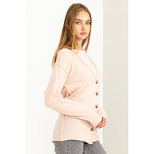 Dusty Pink Deep V-Neck Cardigan