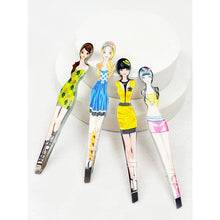 Professional Girl Eyebrow Tweezer: MIX COLOR / ONE(12)