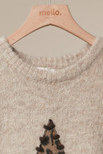 Coffee Bold Star Detail Knit Sweater