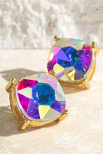 Flamingo Faceted Glass Stud Earrings