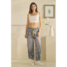 Denim Washed Floral Barrel Oli+Hali Jeans