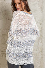Blue Multi Stripe Handmade Thin POL Sweater 8/11/23 6843