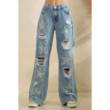 Denim Washed Stone On Star Oli+Hali Pants
