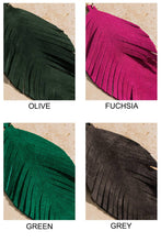 Black Genuine Leather Leaf Earrings