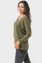 Olive Knit Top