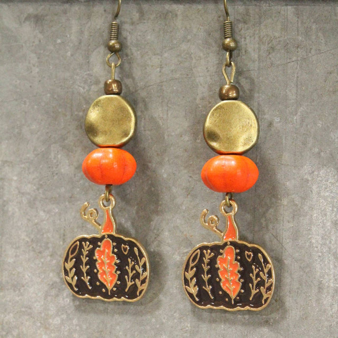 Meet Me In The Pumpkin Patch Drop Earrings