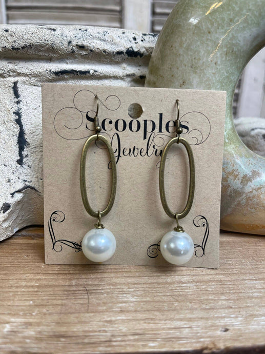 Bronze Pearl - Earrings