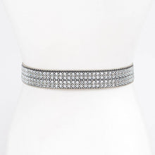 Clear Rhinestone Western Style Belt