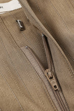 Khaki Woven Stripe Balloon Pants