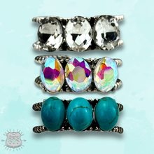 Turquoise Stone oval bead ring