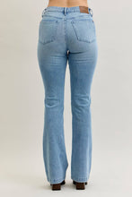 Medium Mid Rise Bootcut Contrast Wash & Front Patch Pocket Judy Blue Jeans