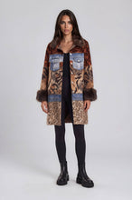 Mixed Media Faux Fur Statement Coat