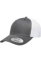 High Class Hillbilly Hat: Charcoal/White