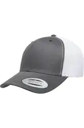 High Class Hillbilly Hat: Charcoal/White