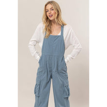 Corduroy Cargo HYFVE Overalls: Blue