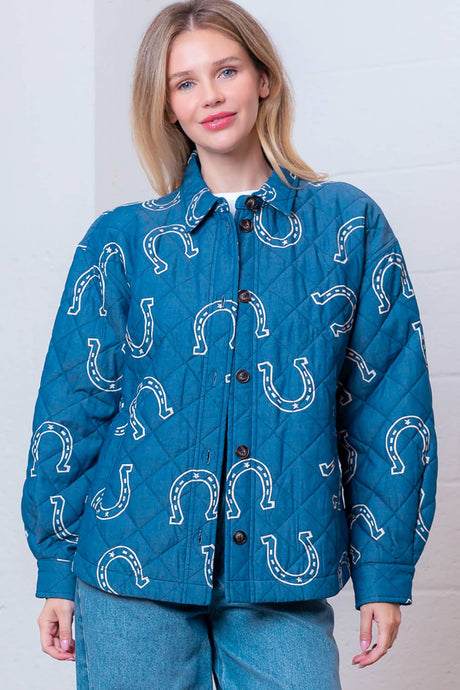 HORSESHOE PRINTED JACKET