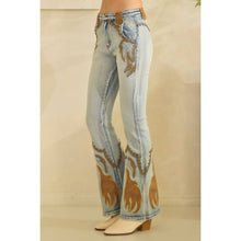 Denim Washed Eyelet Studs Oli&Hali Jeans