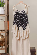 Black Polka Dot  Layered Mello Tunic