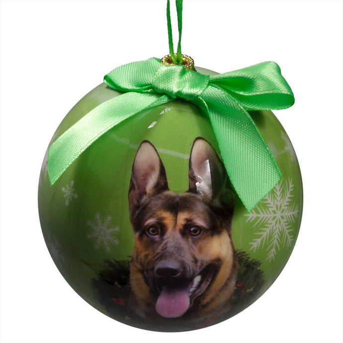 German Shepherd Christmas Ball Ornament