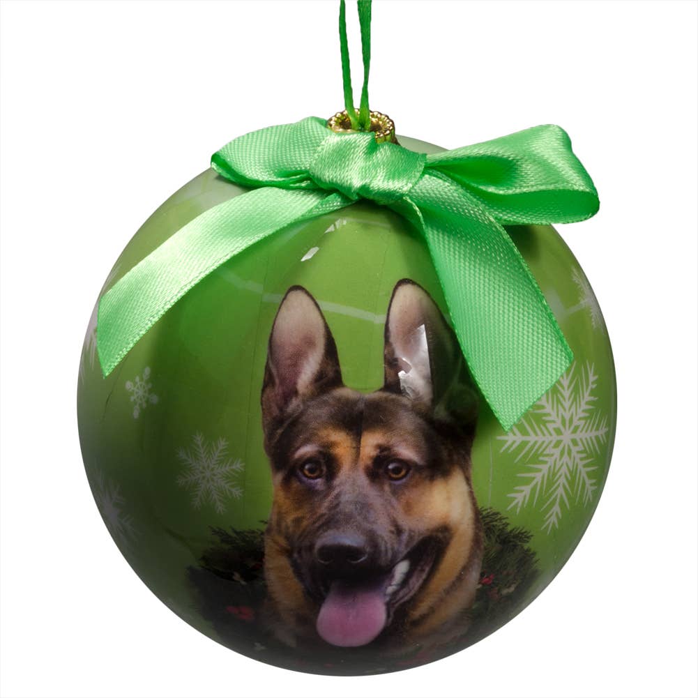 German Shepherd Christmas Ball Ornament
