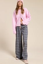 Midnight Contrast Waistband Plaid Boxer Pants