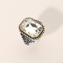 Turquoise Rectangle Stone Stretch Ring