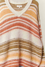 Multi Multi Stripe Color Knit Top