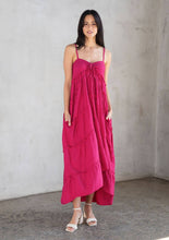 Mulberry Rose Jacquard Empire Waist Tiered Maxi Dress
