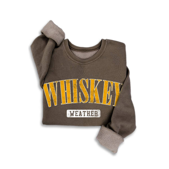 Mineral Brown Whiskey Weather Sweatshirt