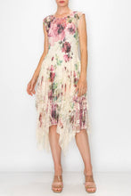 Big Rose Sleeveless tiered all lace dress