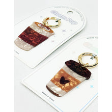 Coffee and Latte Key Charm: MIX COLOR / ONE(12)