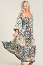 Mint Sweetheart Neck Smocked Bodice Lace Trim Maxi Dress