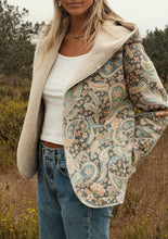 Midnight Blush Long Sleeve Hooded Lovestitch Jacket with Pockets