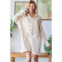 Cream Washed Oversized thermal Oli&Hali Romper